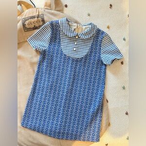 GUCCI Kids Logo Print Dress